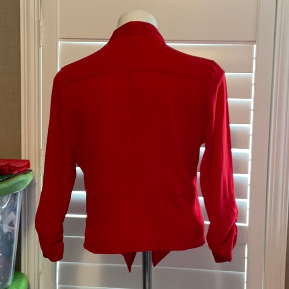 Michele Red Women's Cardigan Sweater - Picture 3 of 7
